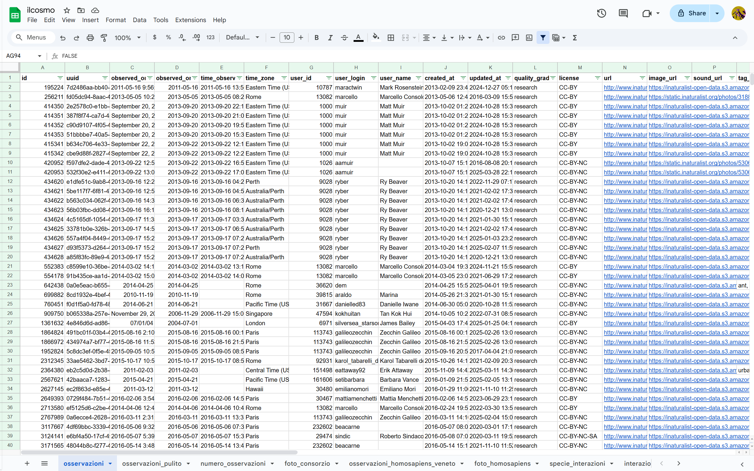 spreadsheet